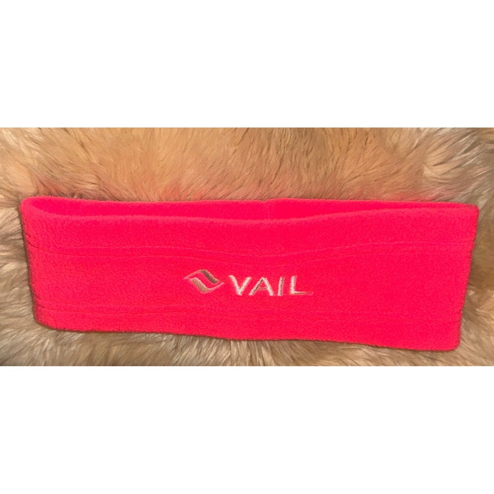 VAIL Screamer Fleece Headband Shocking Pink Barbiecore Adult Sz Snowboarding OS